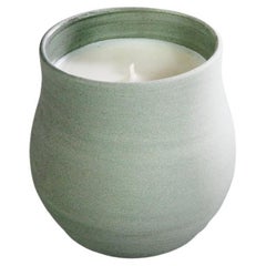 Used Artisan Scented Candles in Ceramic Vessels, Green, Limited Edition, in Stock