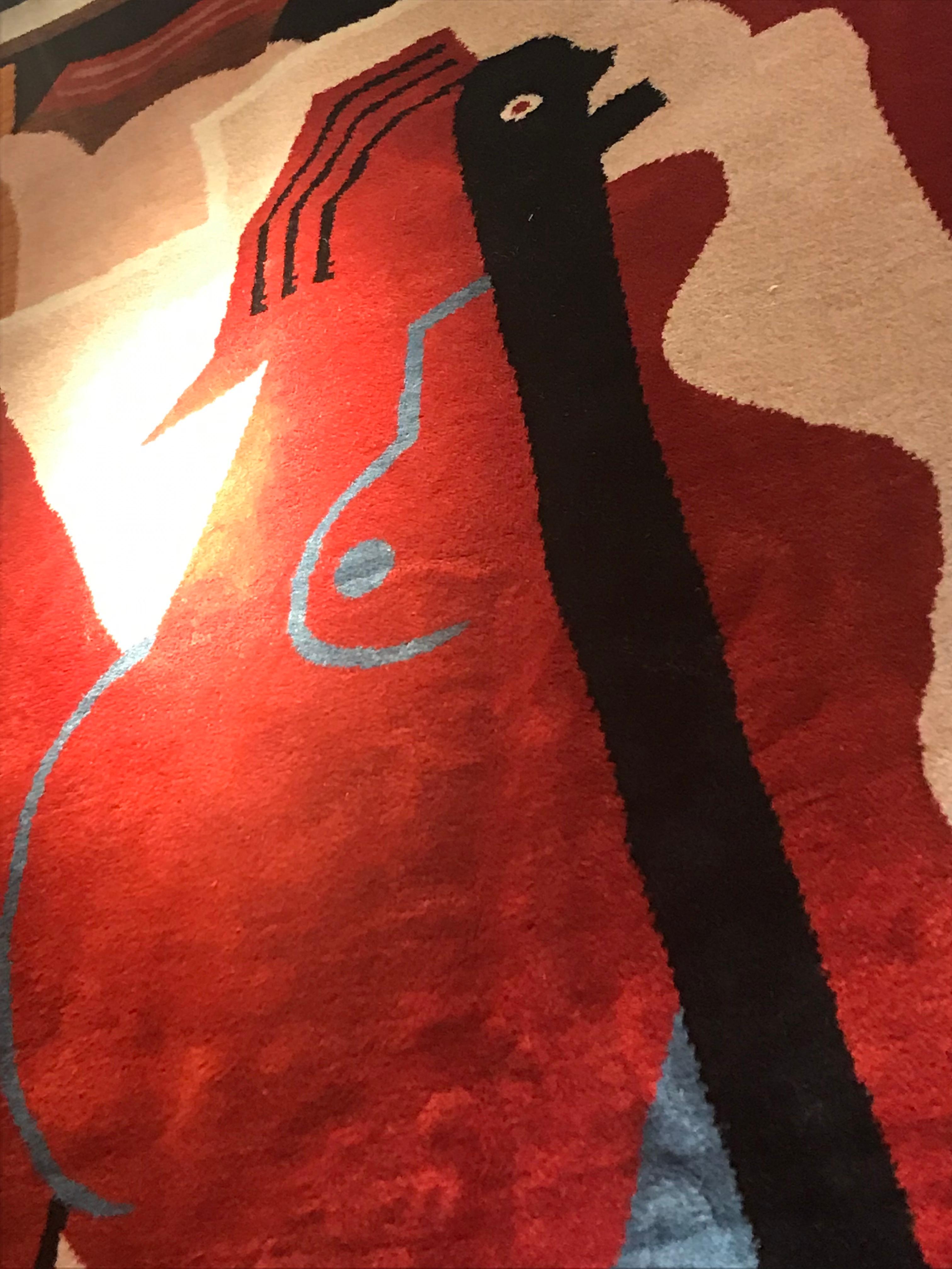 Modern Albert Gleizes Design No. 34 - Artistic Handmade Wool Rug - Limited Edition For Sale