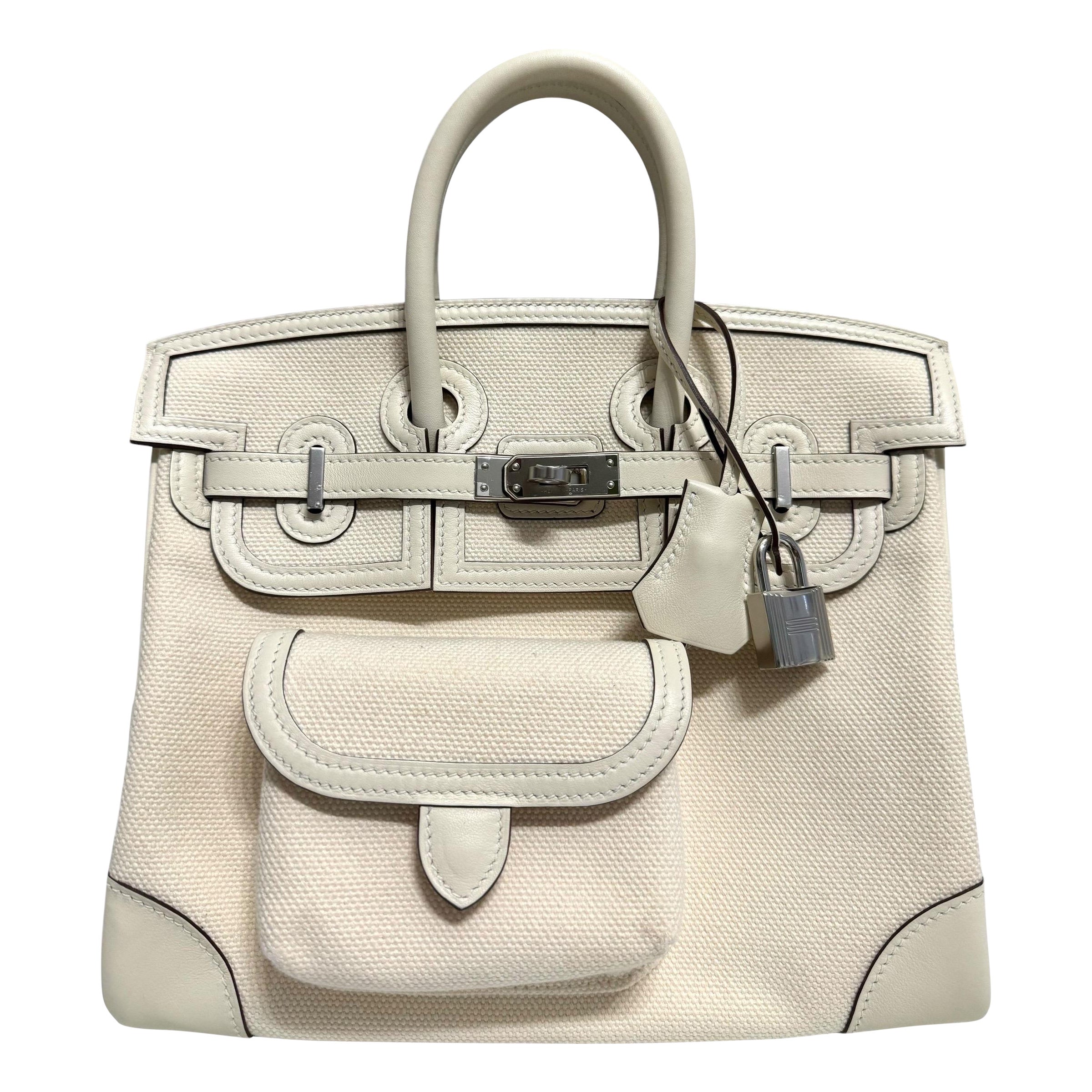 Limited Edition As New Hermes Birkin Cargo 25 Nata Swift Leather