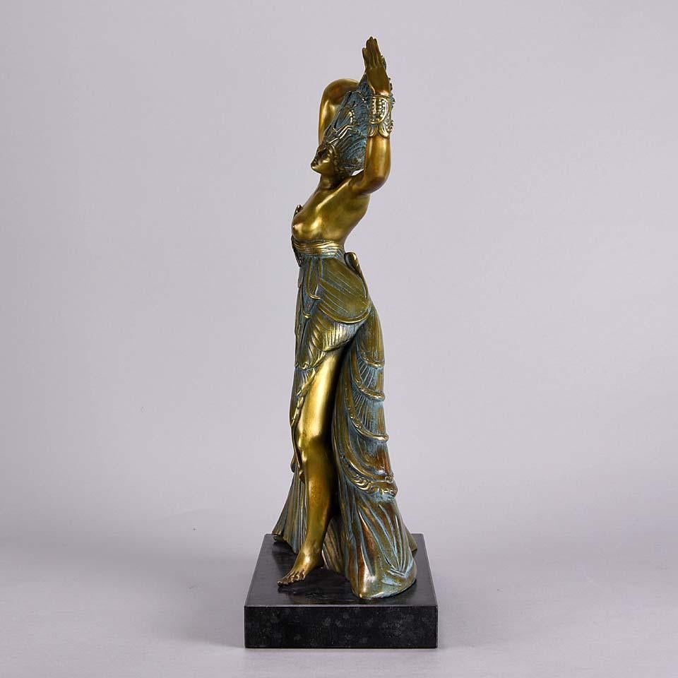 Late 20th Century Limited Edition Austrian Cold Painted Bronze Figure 'Salome' by Ernst Fuchs