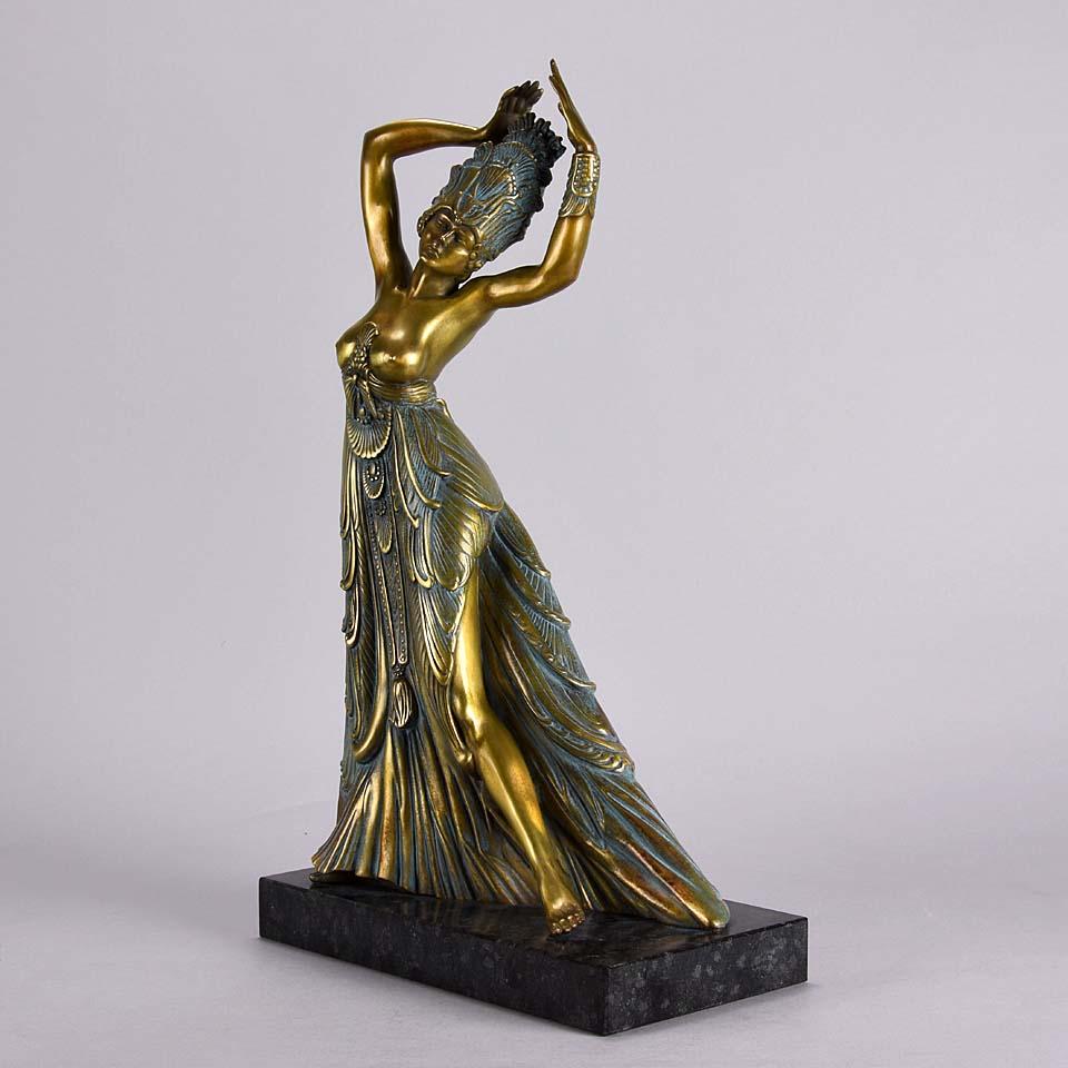 Limited Edition Austrian Cold Painted Bronze Figure 'Salome' by Ernst Fuchs 1