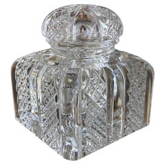 Limitierte Auflage Baccarat Französisch Kristall "Zola" Tintenfass