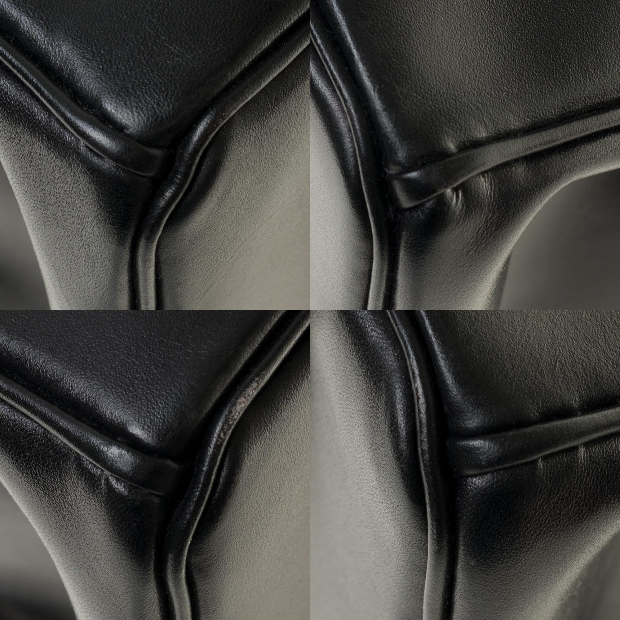 Limited Edition Black Calf Box Leather Birkin 35, Guilloché Palladium Hardware 6
