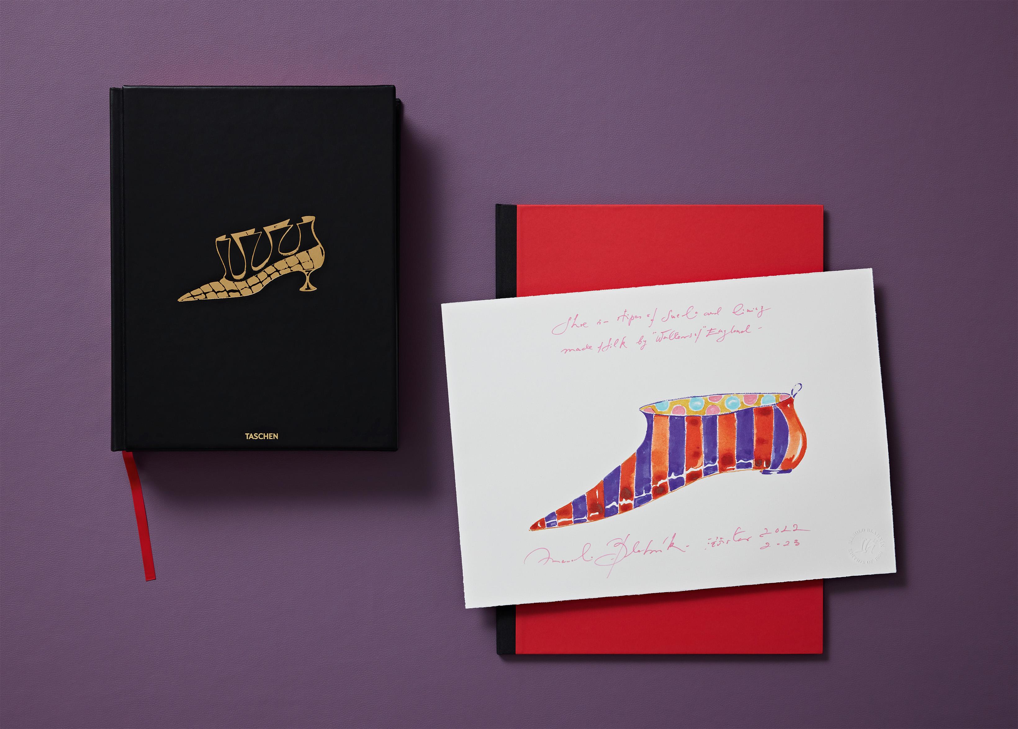 Limited Edition book Shoes A-Z. FIT. With 3 Hallmarked Manolo Blahnik Art Prints For Sale 1