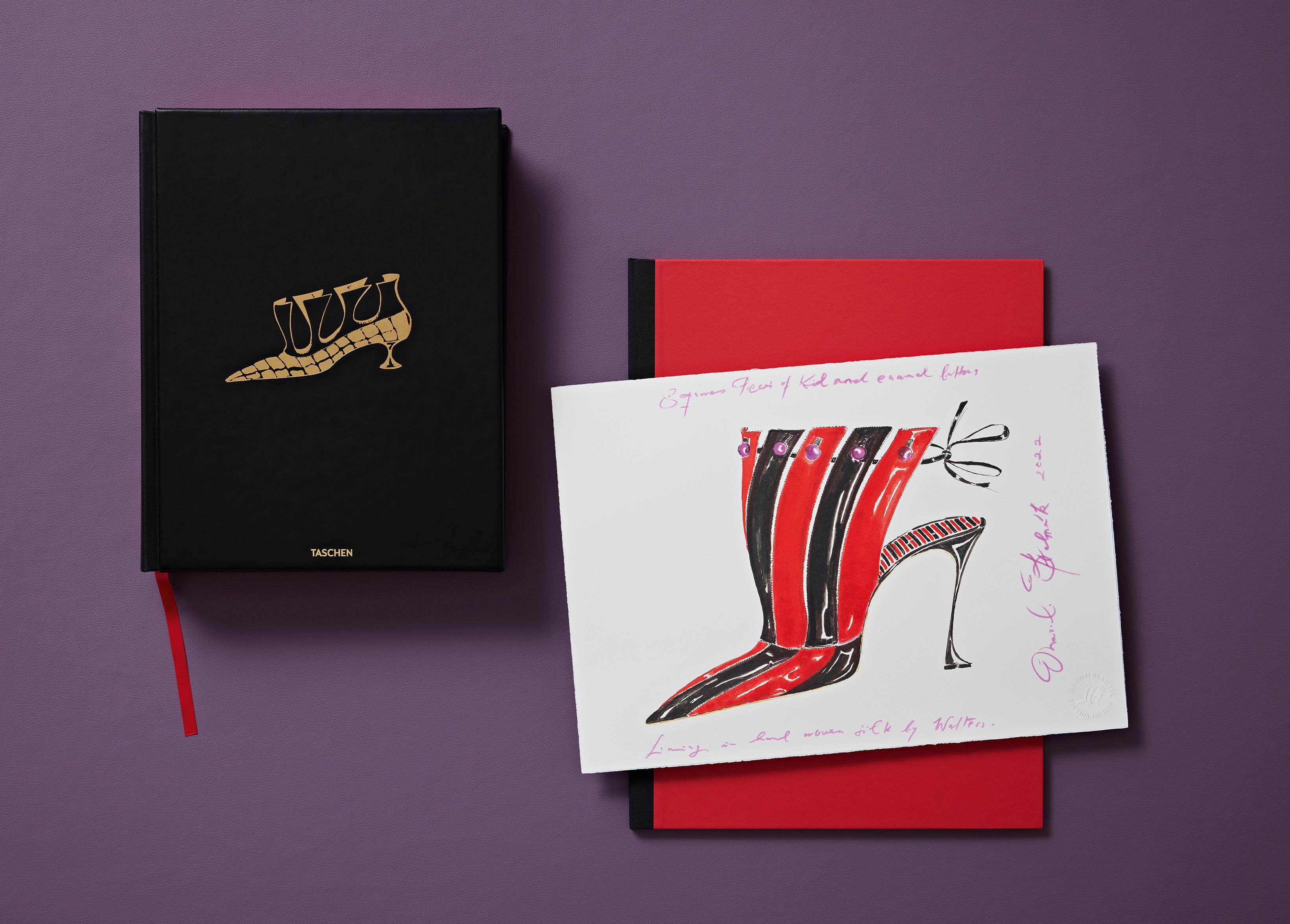 Limited Edition book Shoes A-Z. FIT. With 3 Hallmarked Manolo Blahnik Art Prints For Sale 3