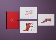 Limited Edition book Shoes A-Z. FIT. With 3 Hallmarked Manolo Blahnik Art Prints