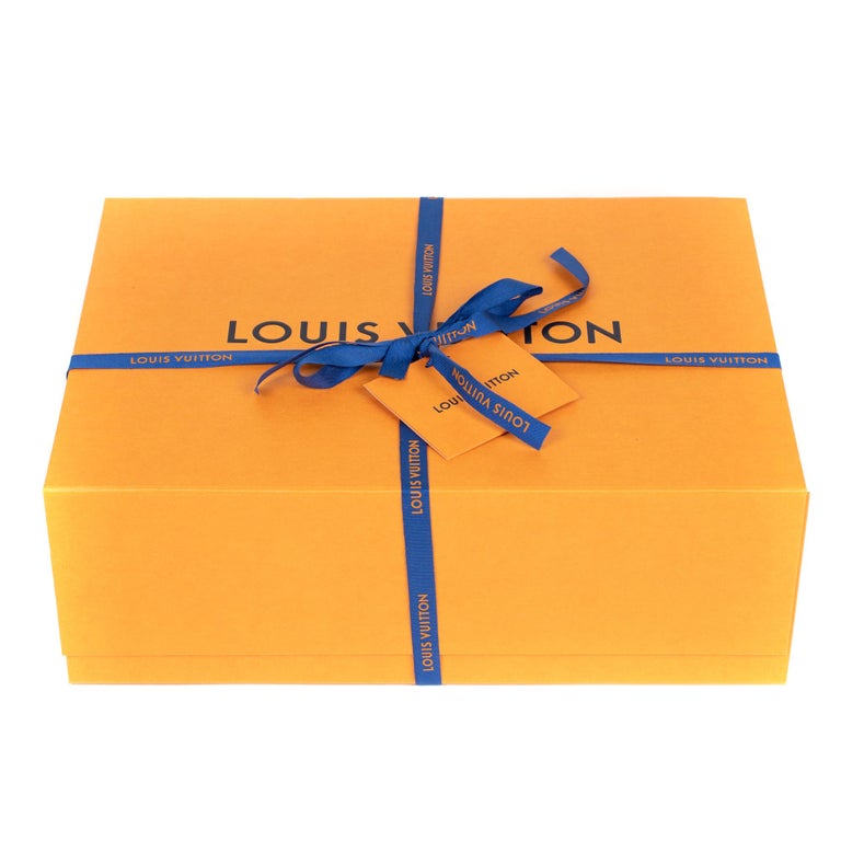 Cintas con logotipo azul de Louis Vuitton LV envoltura de regalo auténtico  diseñ