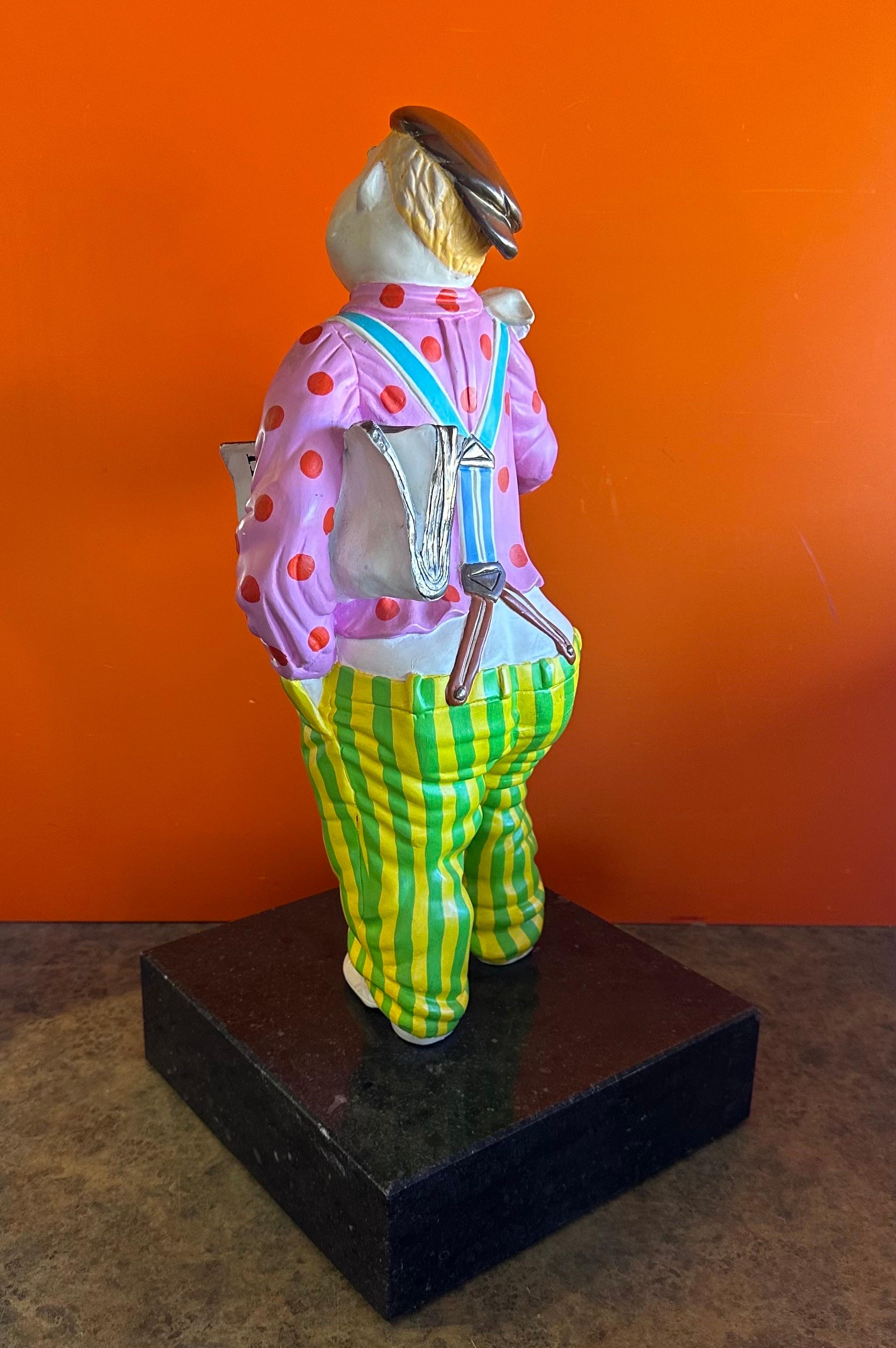 Sculpture de clown en bronze en édition limitée intitulée « Le rêveur » par Hiro Yamagata Bon état - En vente à San Diego, CA