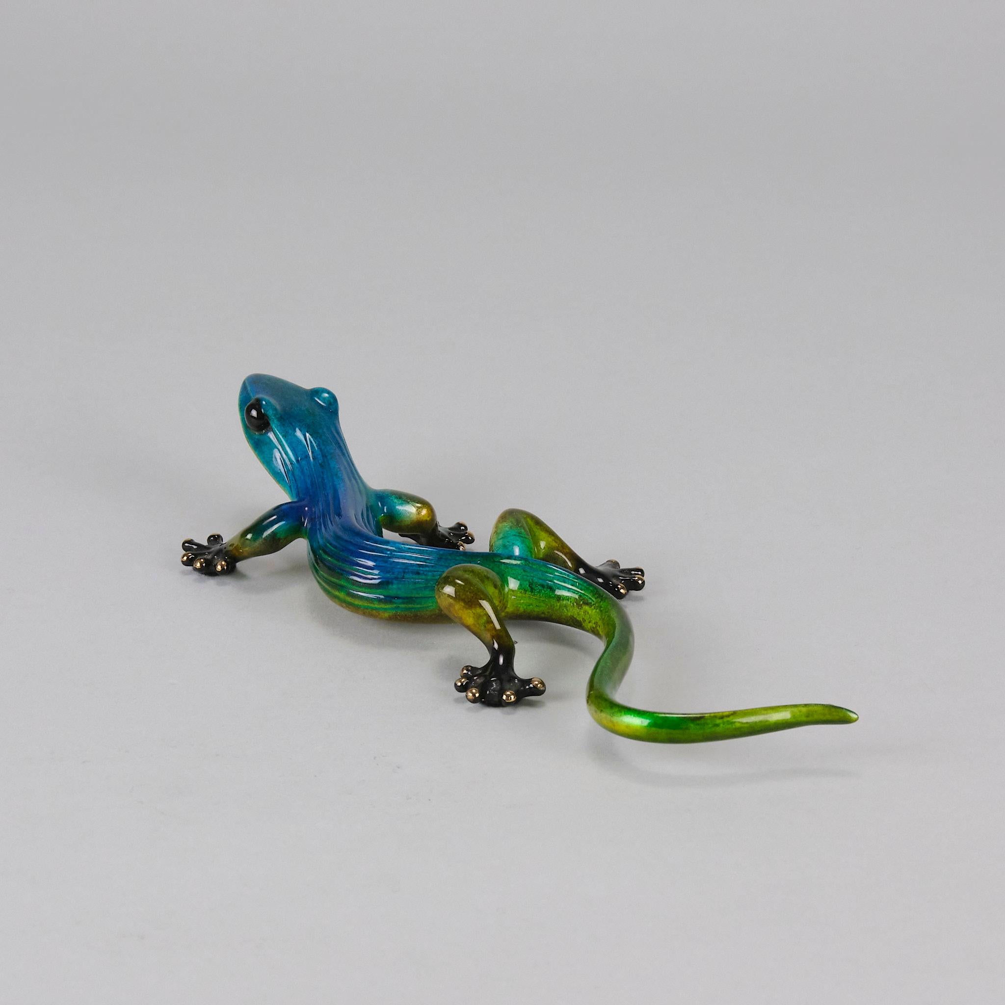 Bronze in limitierter Auflage mit dem Titel „Margarita Gecko“ von Tim Cotterill (amerikanisch) im Angebot