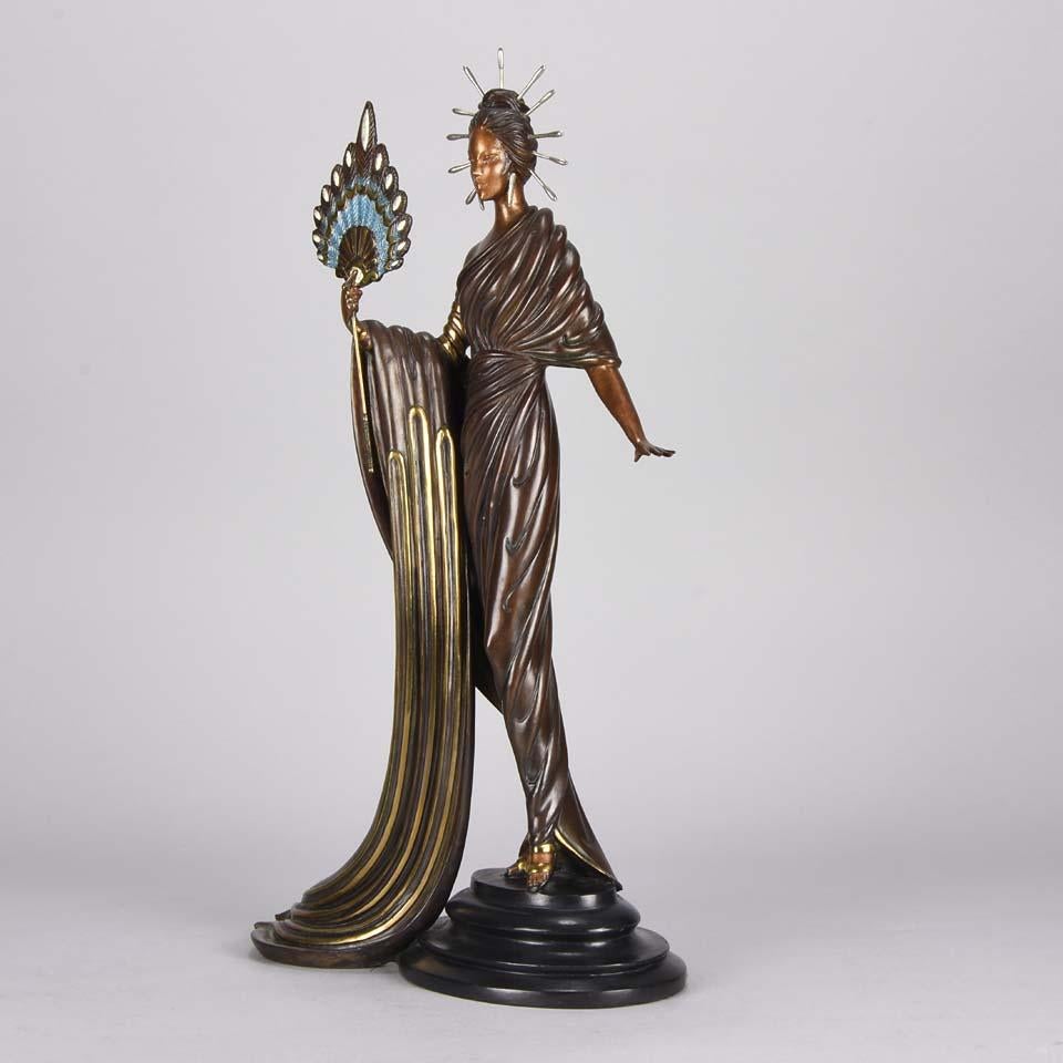 Cold-Painted Limited Edition Bronze Figure 