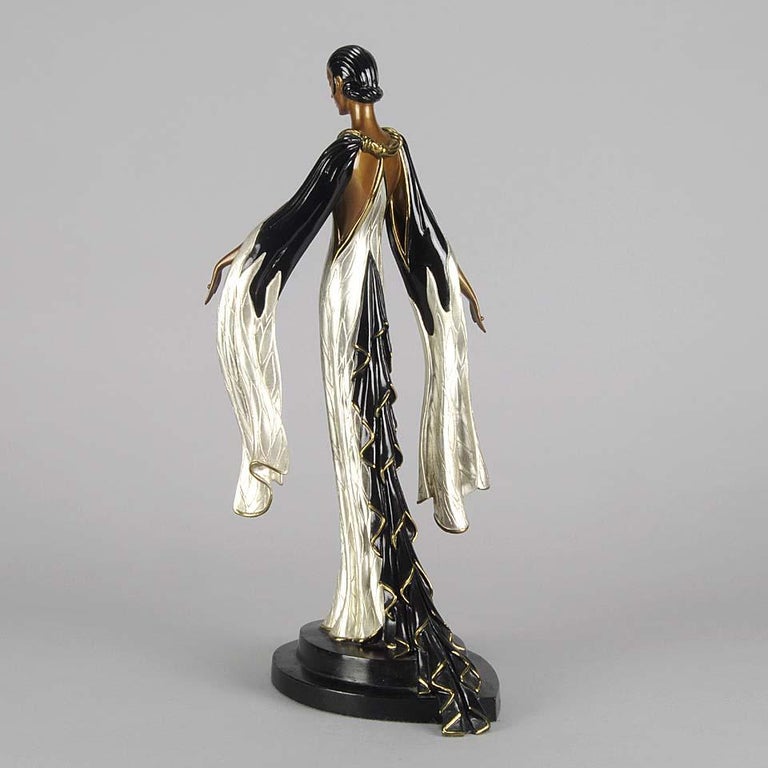 Limited Edition Bronze Figure "Fireleaves" by Erté For Sale at 1stDibs