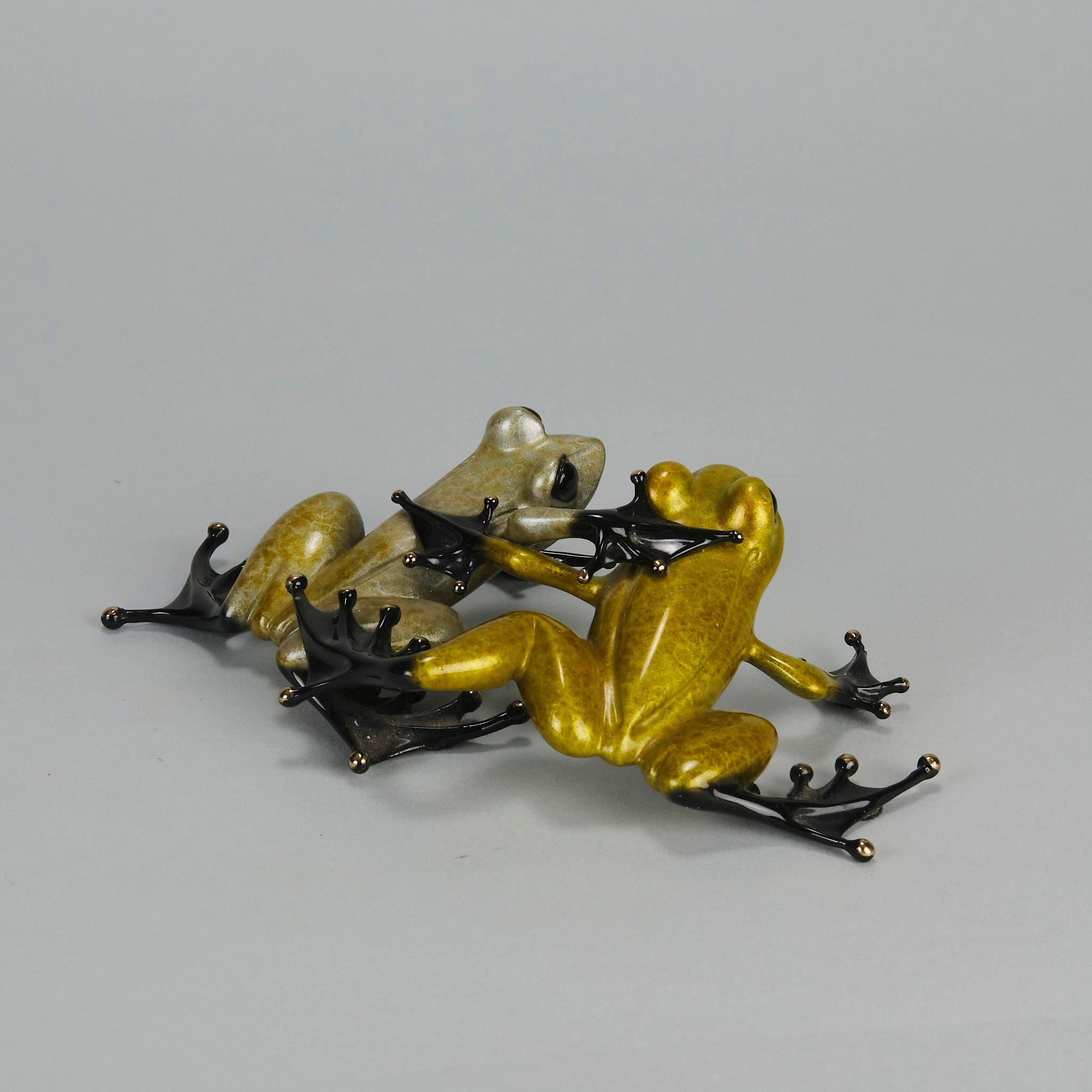 Contemporary Limited Edition Bronze Frogs entitled 