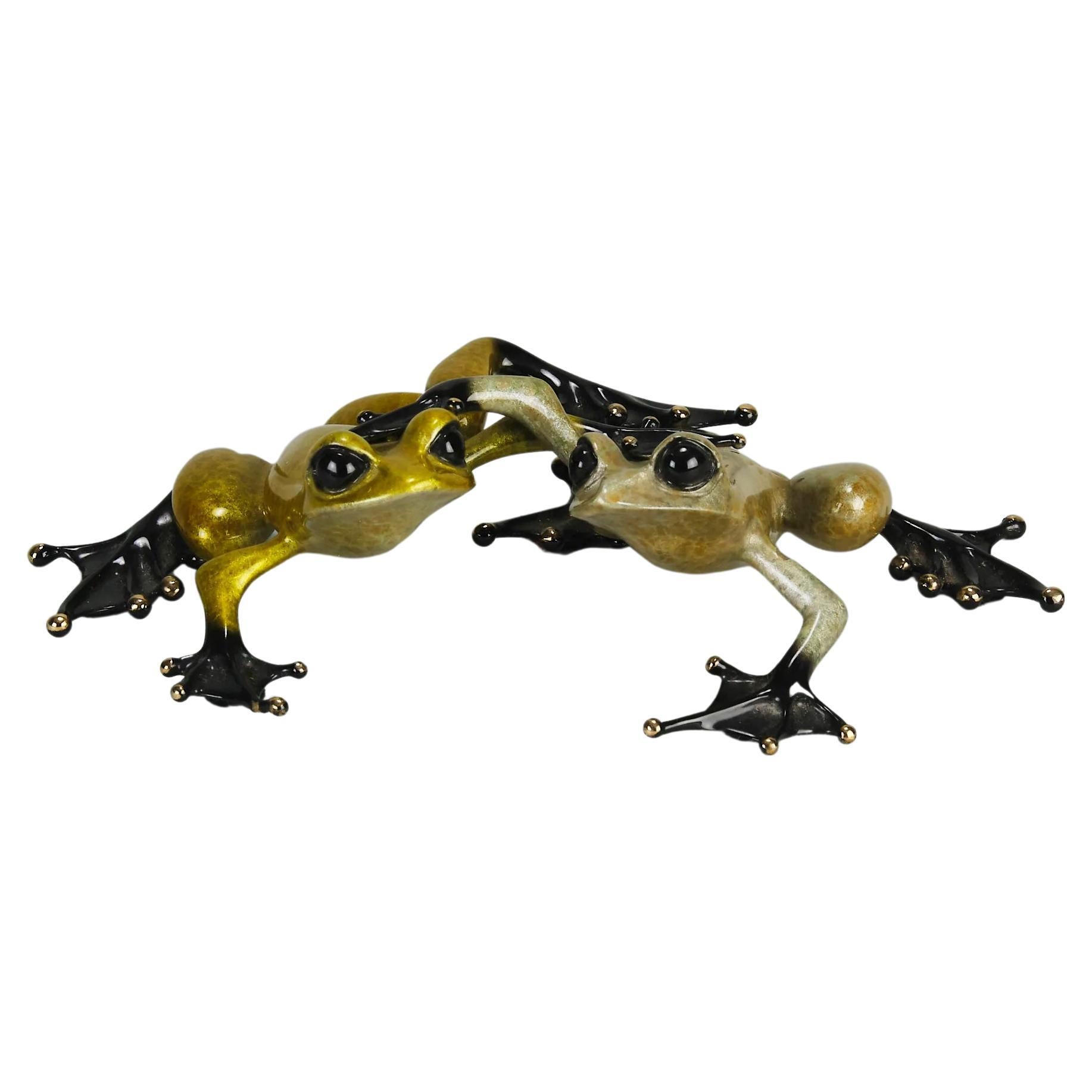 Limited Edition Bronze Frogs entitled "Love" by Tim Cotterill For Sale