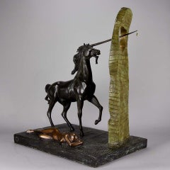 Limited Edition Bronze Limited Edition Bronze Group "Unicorn" by Salvador Dali