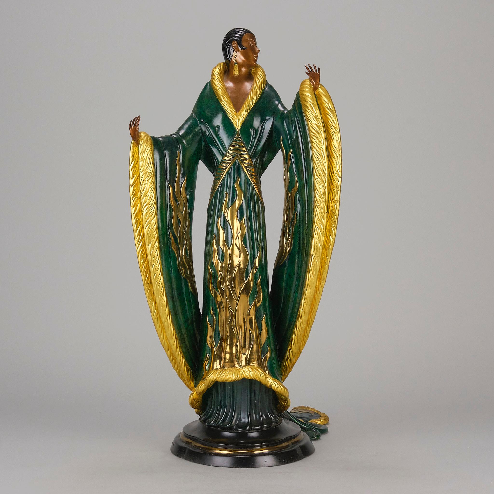 Art Déco Scultura in bronzo in edizione limitata intitolata 