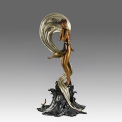 Limited Edition 20th Century Bronze Sculpture entitled "Stranded" by Erté