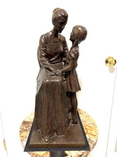Limited Edition Bronze Sculpture 'Quiet Talk' by Dennis Smith, 1978 13/30
