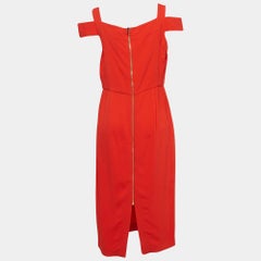 Limited Edition by Roland Mouret Bright Red Stretch Crepe Erskin Dress L