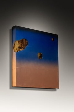 Celestial-Wandkunst II in limitierter Auflage aus reinem Kupfer und Messing