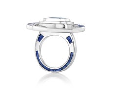 Limited Edition 7 Carat Spinel and 1.12 Carat Sapphire cocktail ring
