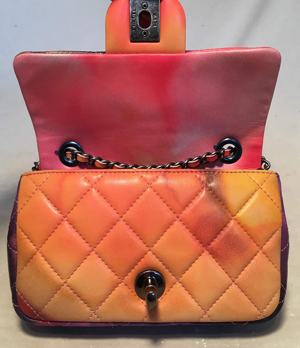 LIMITED EDITION Chanel Flower Power Small Classic Flap Shoulder Bag 5