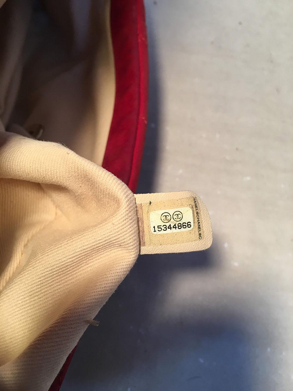 Chanel Red Iridescent Calfskin Chic Quilt Flap Bag 5