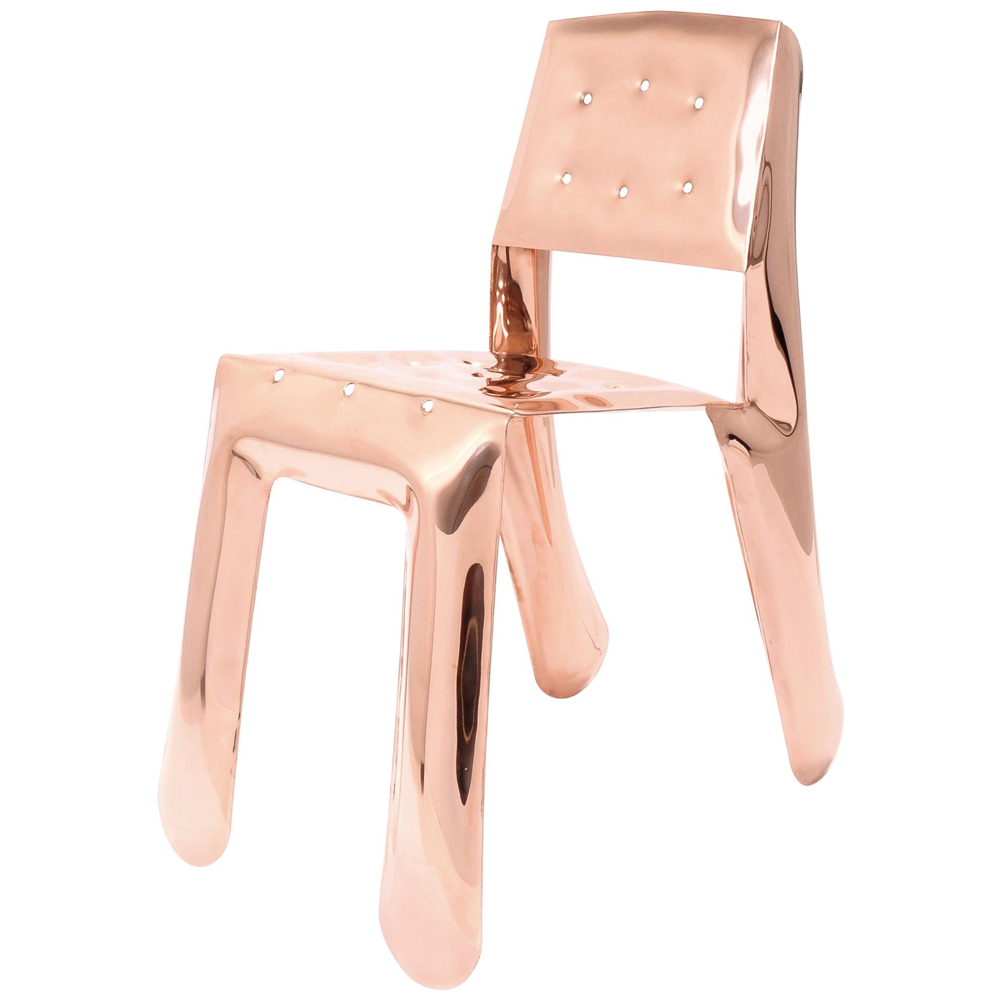 Limited Edition Chippensteel 0.5 Chair in Lacquered Copper by Zieta For Sale