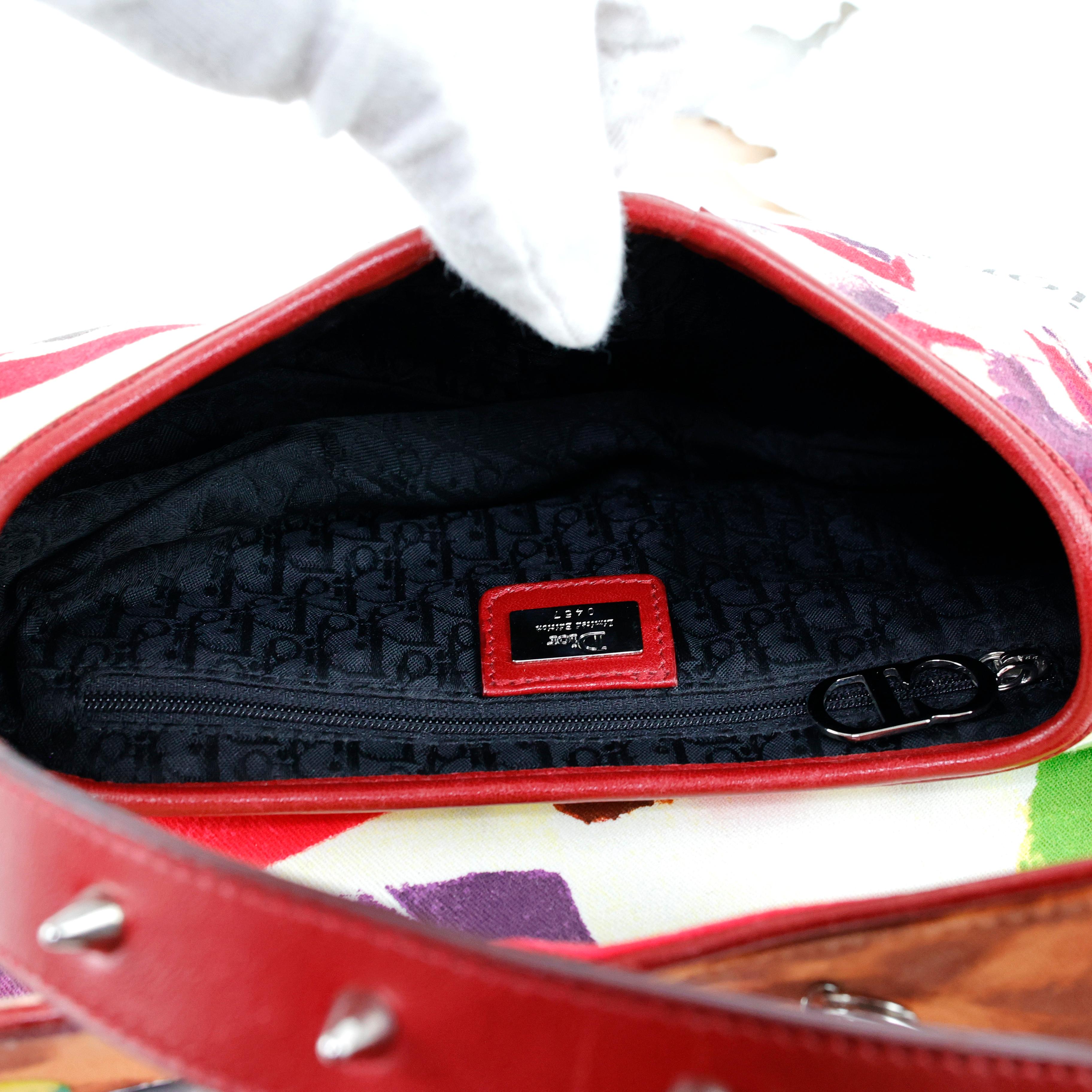 Limited Edition Christian Dior by John Galliano Victim Saddle Bag For Sale 7