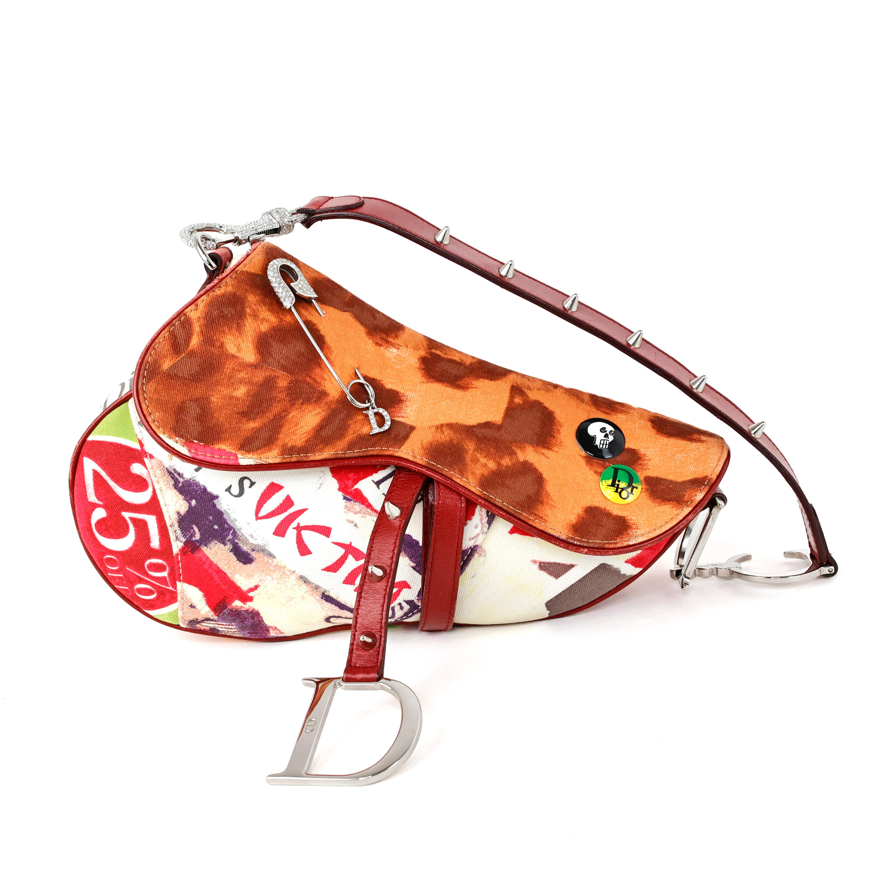 Orange Limited Edition Christian Dior by John Galliano Victim Saddle Bag For Sale