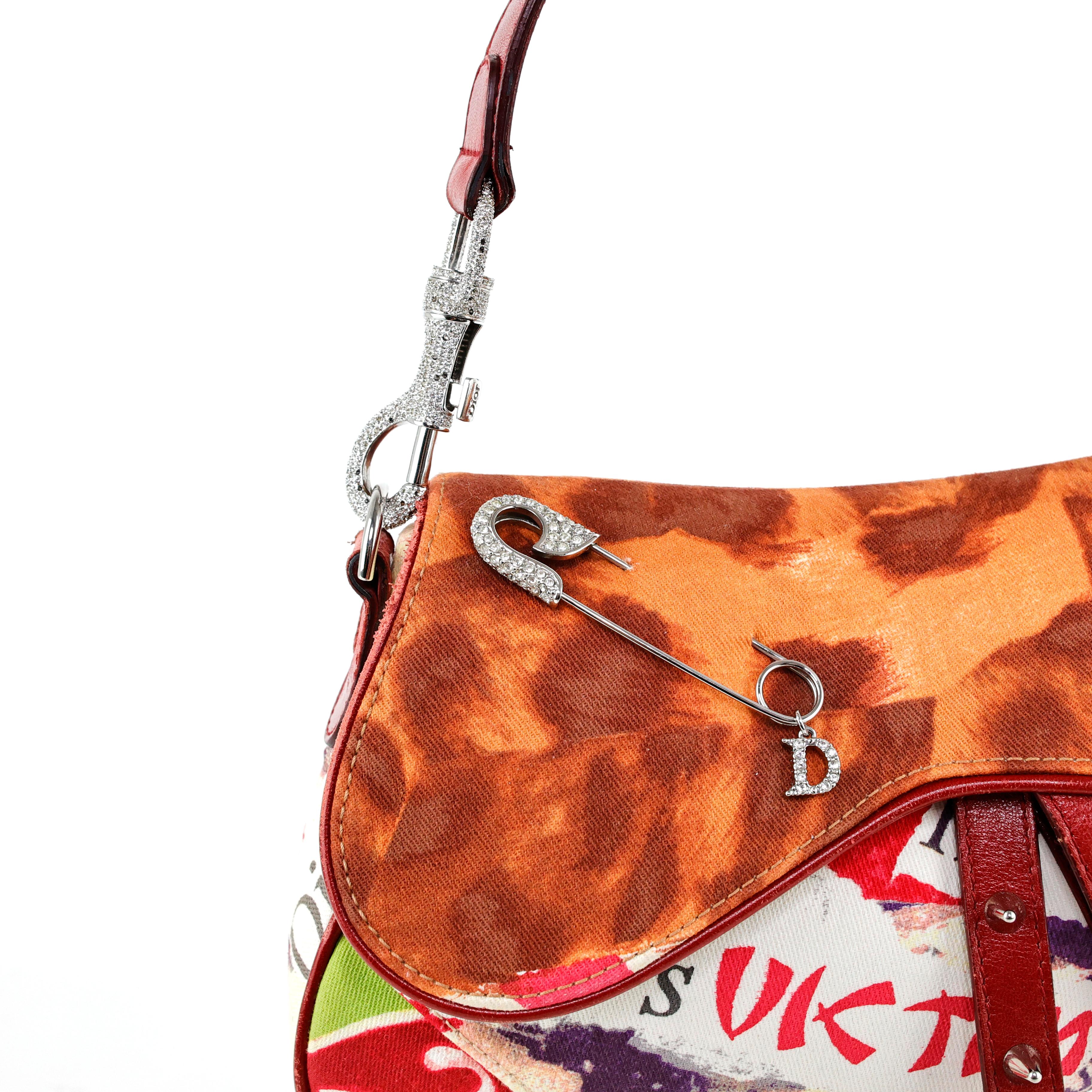 Limited Edition Christian Dior by John Galliano Victim Saddle Bag For Sale 2