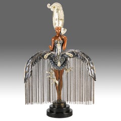 Limited Edition Cold Painted Bronze Entitled "Her Secret Admirers" by Erté