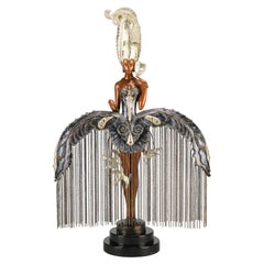 Limited Edition Cold Painted Bronze Entitled "Her Secret Admirers" by Erté