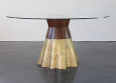Limited Edition Collectible Cast Bronze and Wood Table by Costantini, Tavola 9