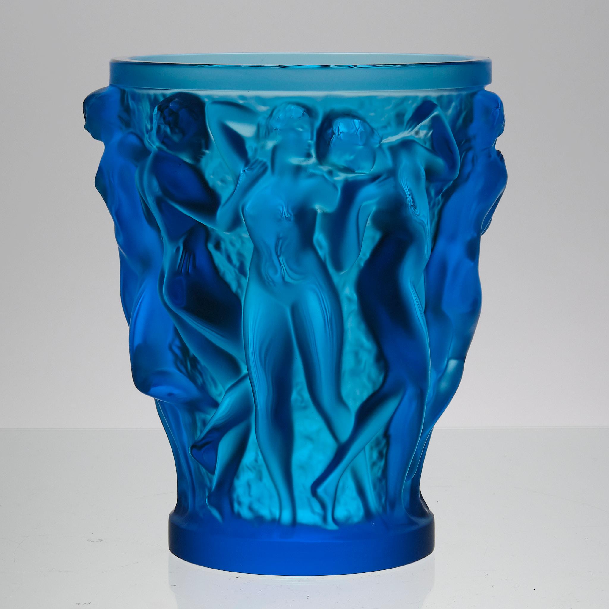 Limited Edition Coloured Glass Vase Entitled "Bacchantes Vase" by