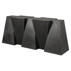 Console contemporanea in compensato nero in edizione limitata di Lucas Morten