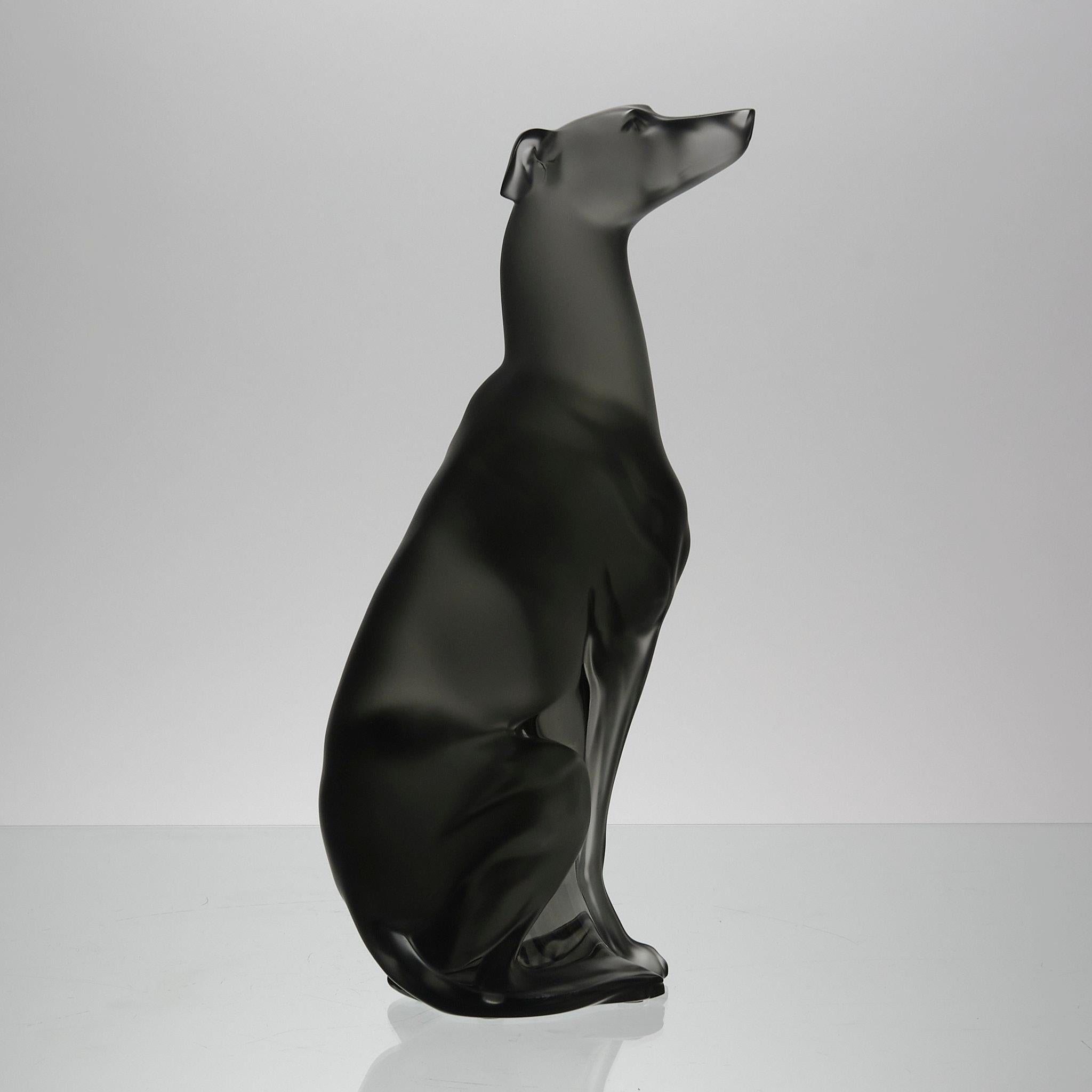 Sculpture en verre de lévrier en édition limitée « Greyhound » de Lalique en vente 2