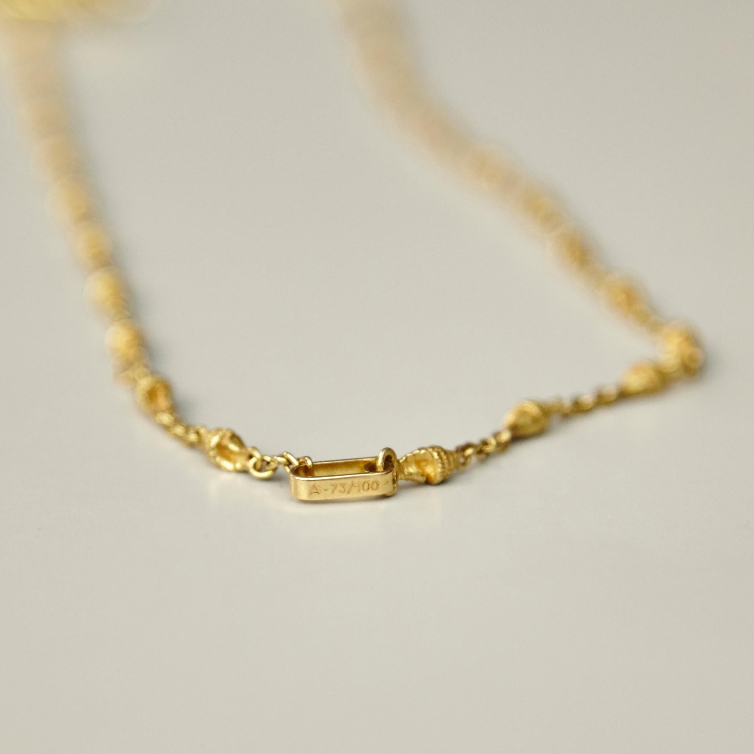 Limited Edition Dalí Gold Necklace and Bracelet 'The Man and the Dolphin' 3