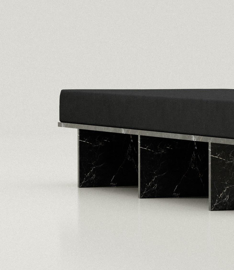 Edición limitada Das Daybed en mármol negro de Justus Knut Schomann Otro en venta
