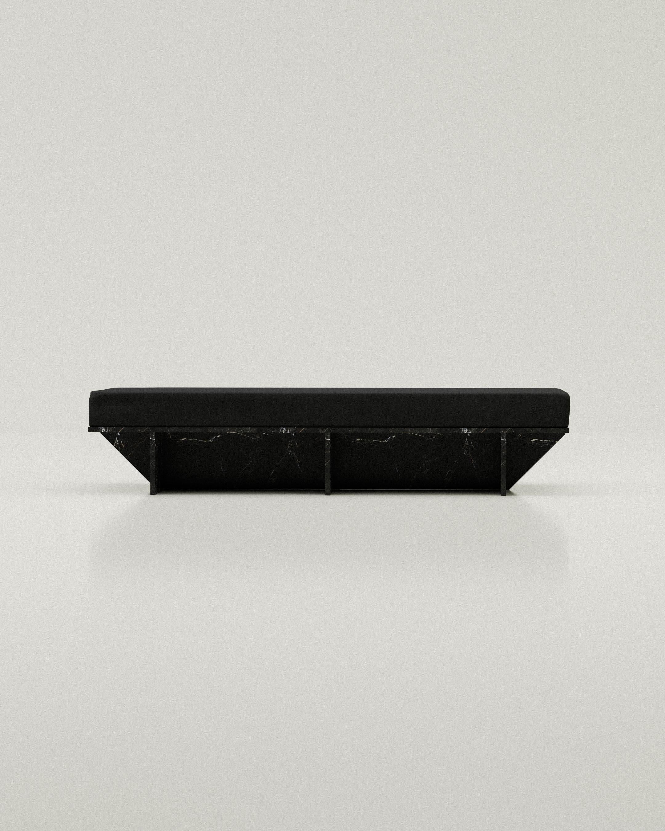 Edición limitada Das Daybed en mármol negro de Justus Knut Schomann Siglo XXI y contemporáneo en venta