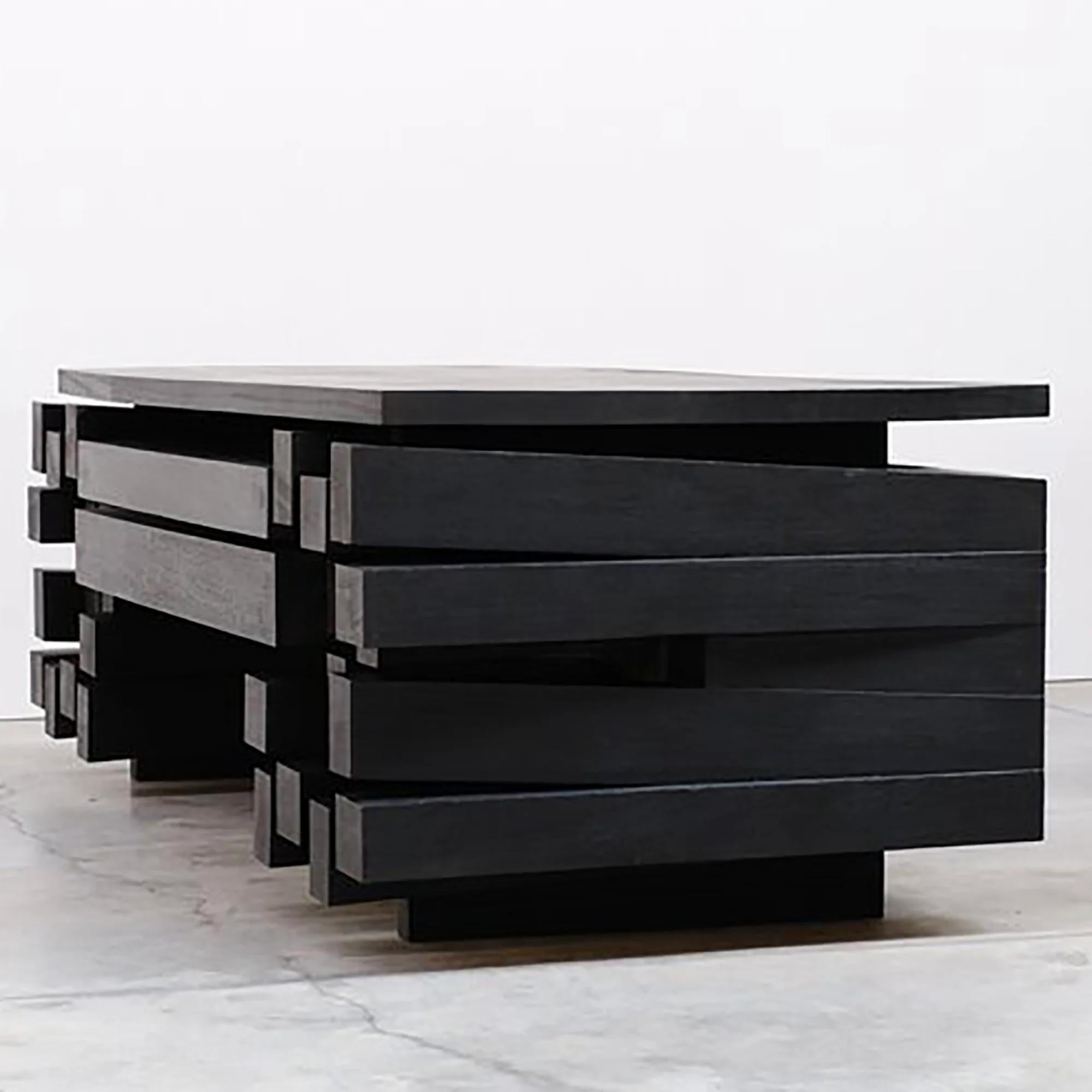 Bureau en bois d'Iroko par Arno Declercq Neuf - En vente à Geneve, CH