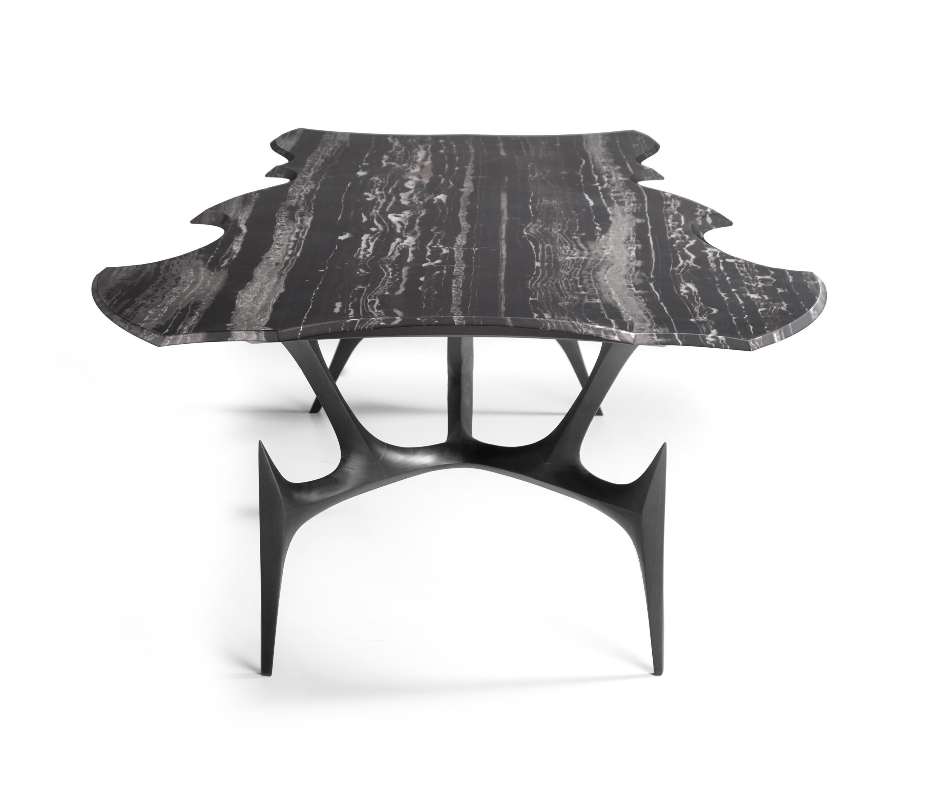 Spanish Limited Edition Dining Table Made To Order With American Walnut & Marble