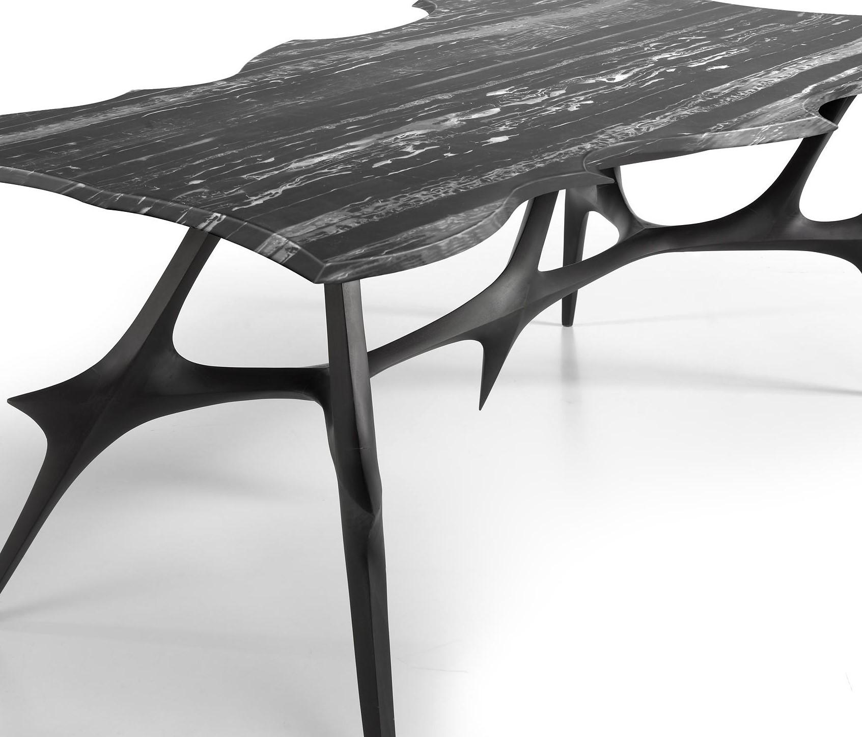Limited Edition Dining Table Made To Order With American Walnut & Marble 1
