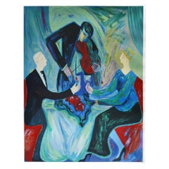 Limited Edition "Dinner for Two" Seriolithograph by Barbara Wood