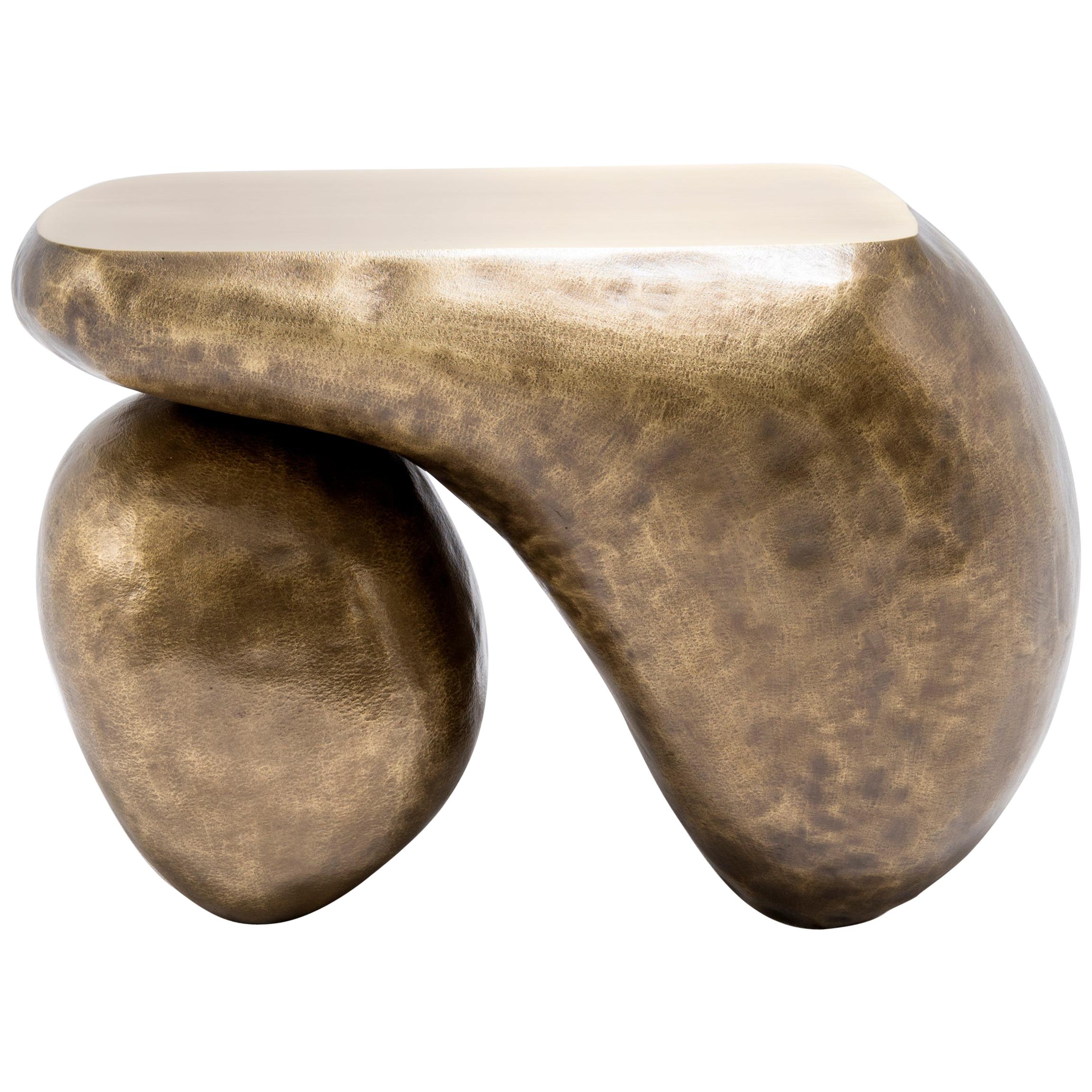Limited Edition "Duo" Brass Side Table by Mauro Mori - Italy, 2019