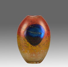 Edición limitada de principios del siglo XX "Jarrón abstracto" de Norman Stuart Clark