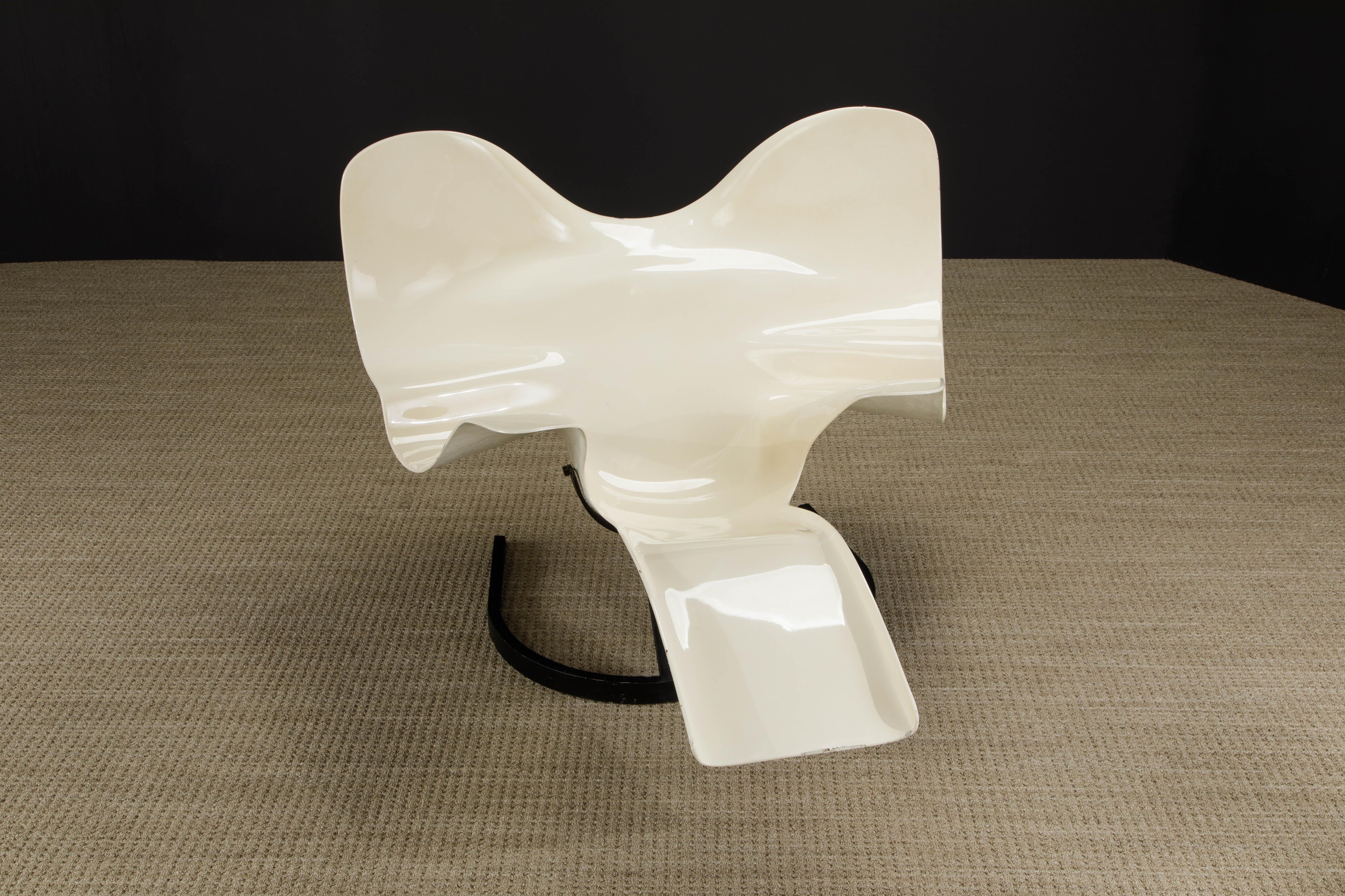 Enameled Limited Edition 'Elephant Chair' by Bernard Rancillac, 1985, Signed & Numbered