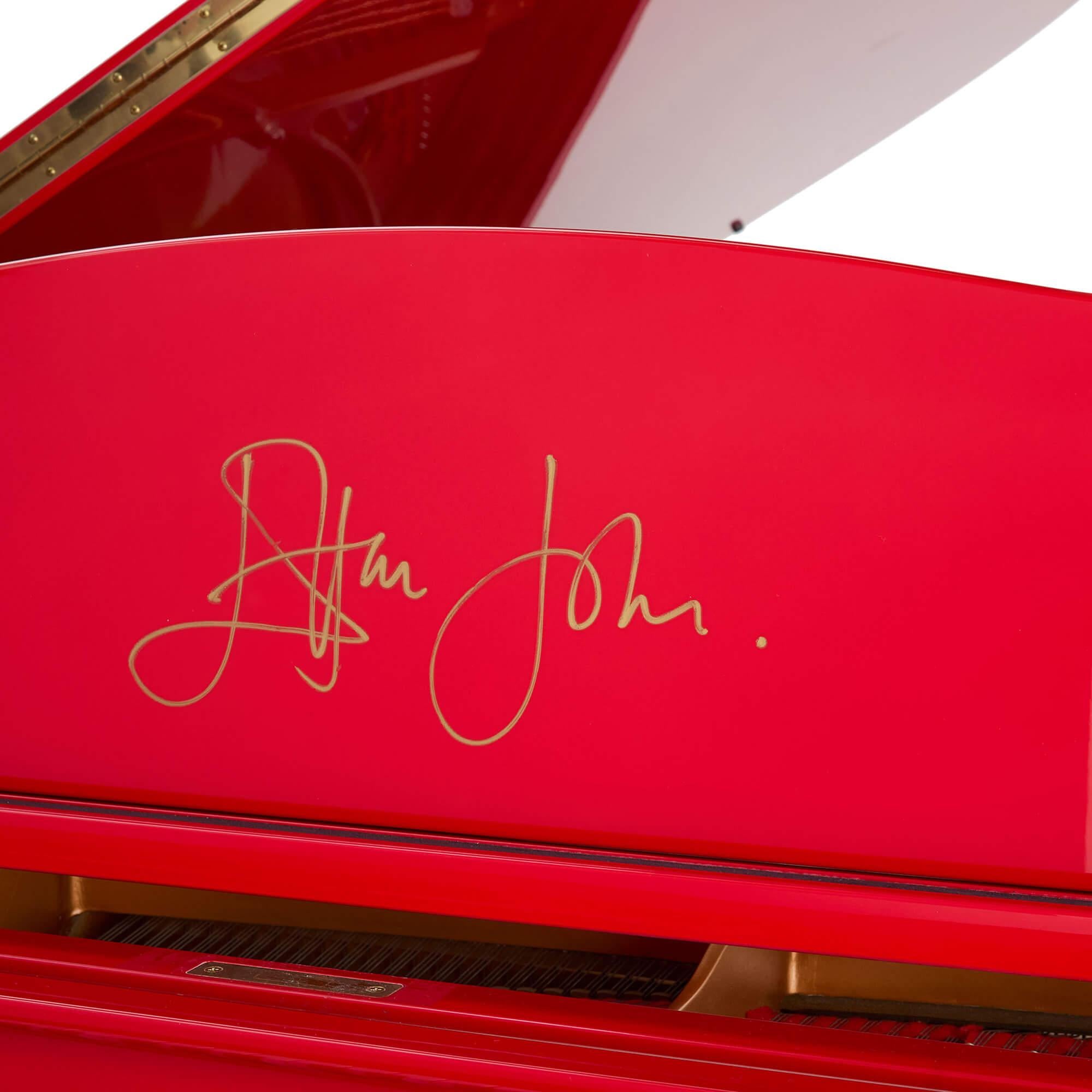 Japonais Edition limitée Iton John's Signature Series Red Piano Yamaha en vente