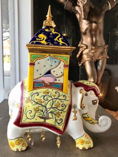 Limited Edition Emaux de Longwy Jeweled Elephant