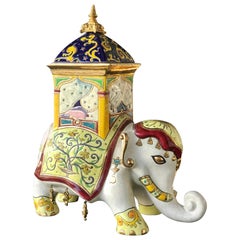 Limited Edition Emaux de Longwy Jeweled Elephant