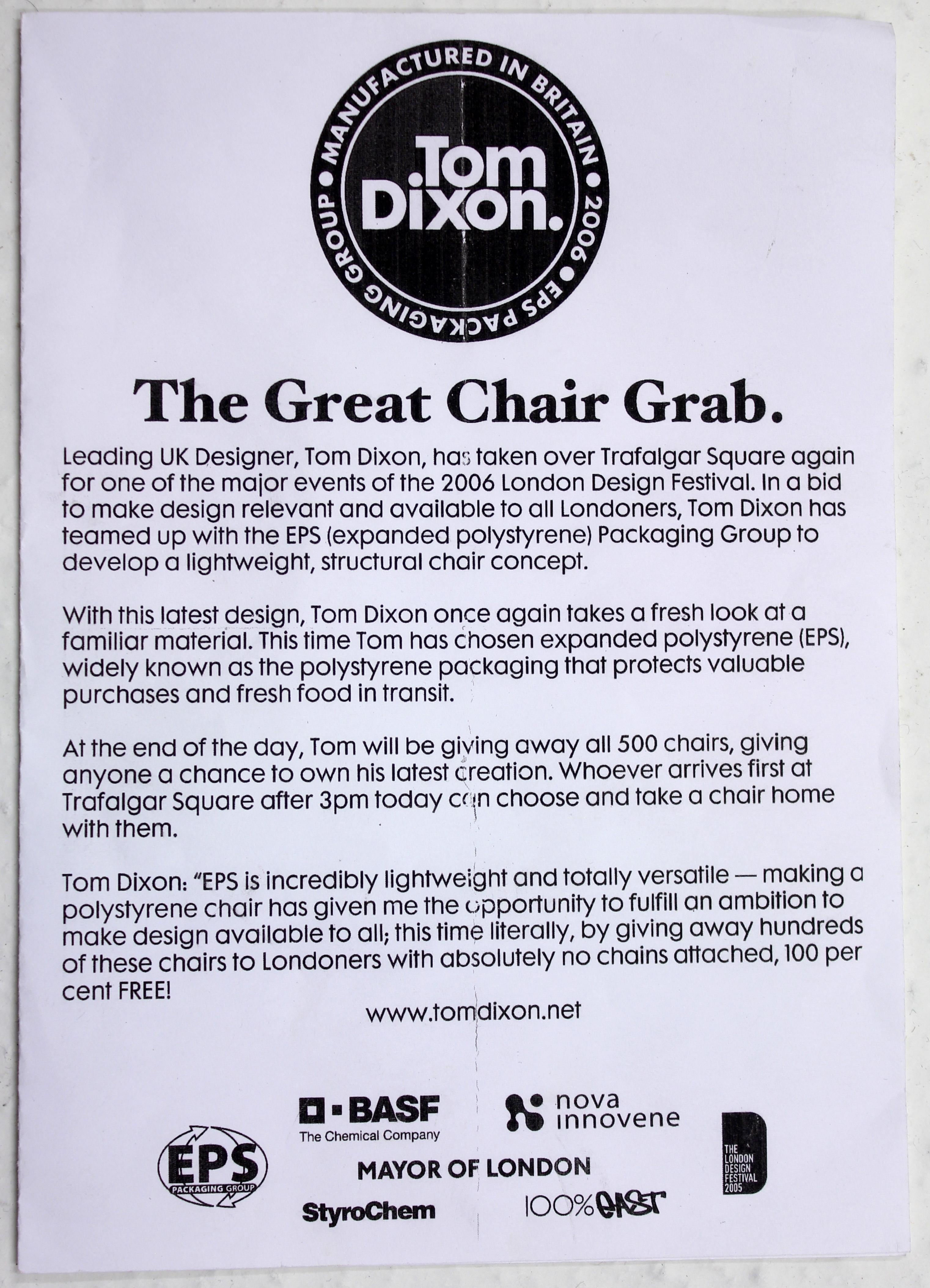 Limited Edition, Eps-Stuhl von Tom Dixon für London Design Festival, 2006 im Angebot 12